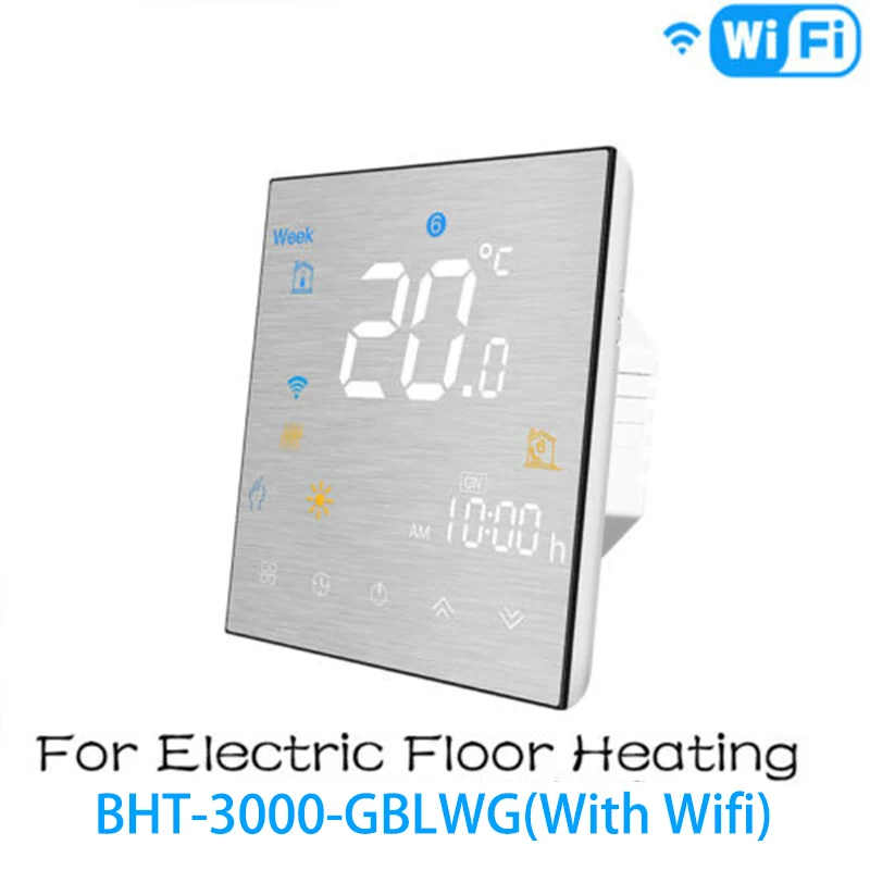 WIFI 3Speed Fan Coil Temperature Controller Programmable Touch Screen Thermostat Easy To Operate And Install |