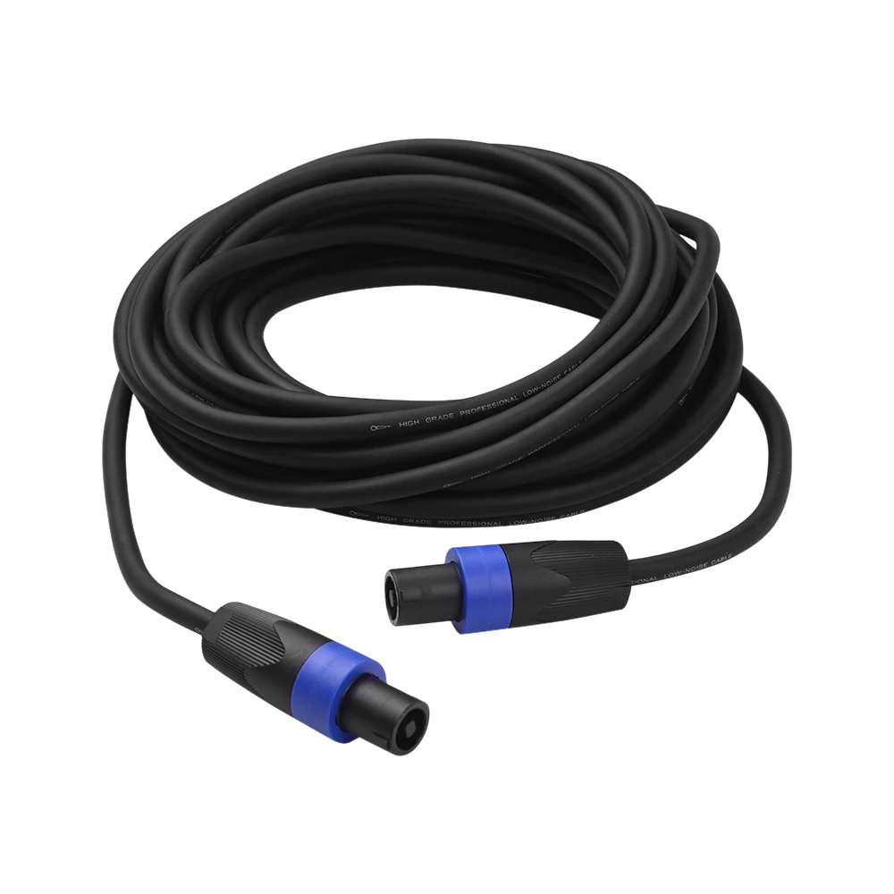 NL4FC черный 12AWG сценические микшерные Кабели аудио усилитель шнур спикер соединитель Штекерный четыре ядра бескислородный медный проводник - Цвет: 1m