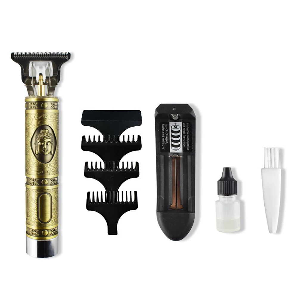 

New Electric Rechargeable Pro Li Outliner Grooming Cordless Close Cutting T-Blade Trimmer for Men 0mm Baldheaded Hair Clippers