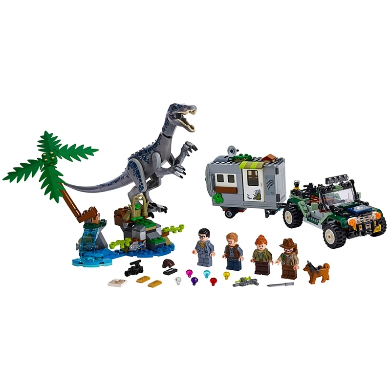 Новый Парк Юрского периода Baryonyx для охоты за сокровищами строительные блоки Lepine