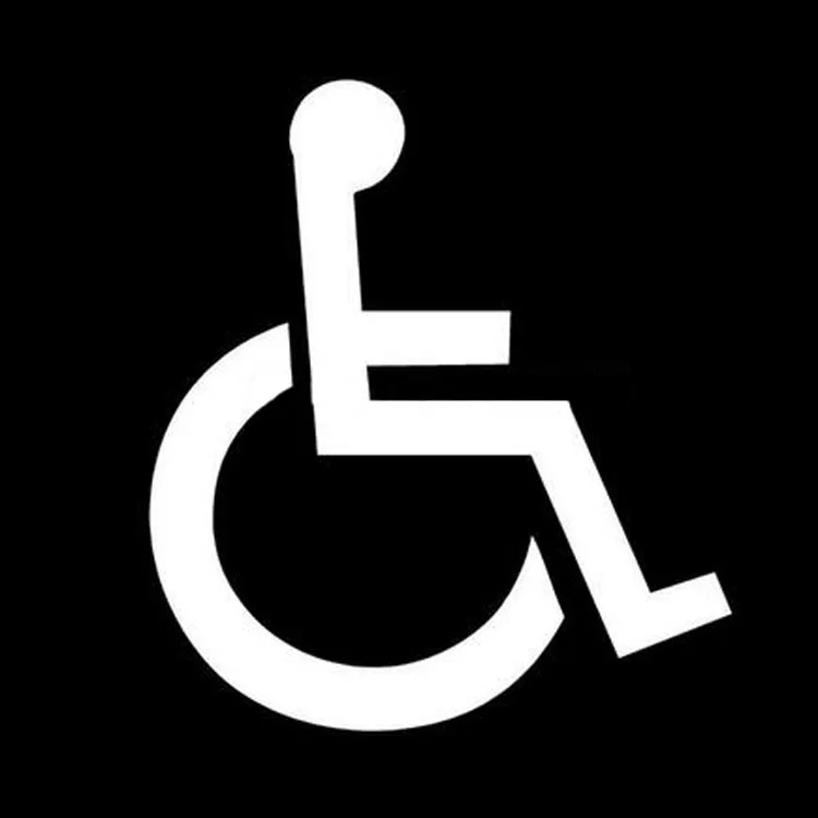 

Car Sticker Disabled Sign PVC Car Sticker Motorcycle Sticker Car Shape 11.5cm *10cm