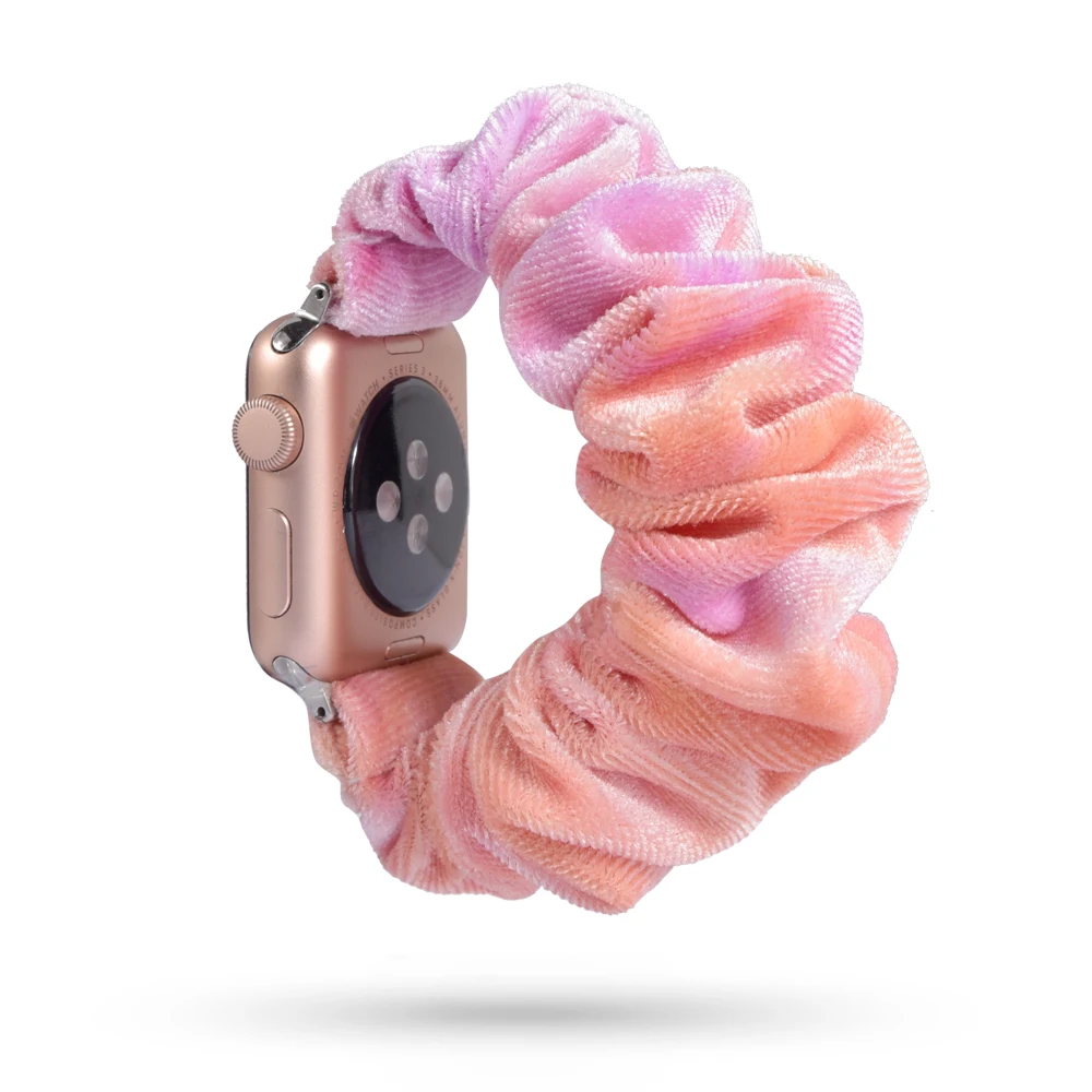 Растягивающийся эластичный ремешок для часов Apple Watch 38 мм/40 мм 42 мм/44 мм Повседневный женский браслет для девочек для iwatch - Цвет ремешка: 52