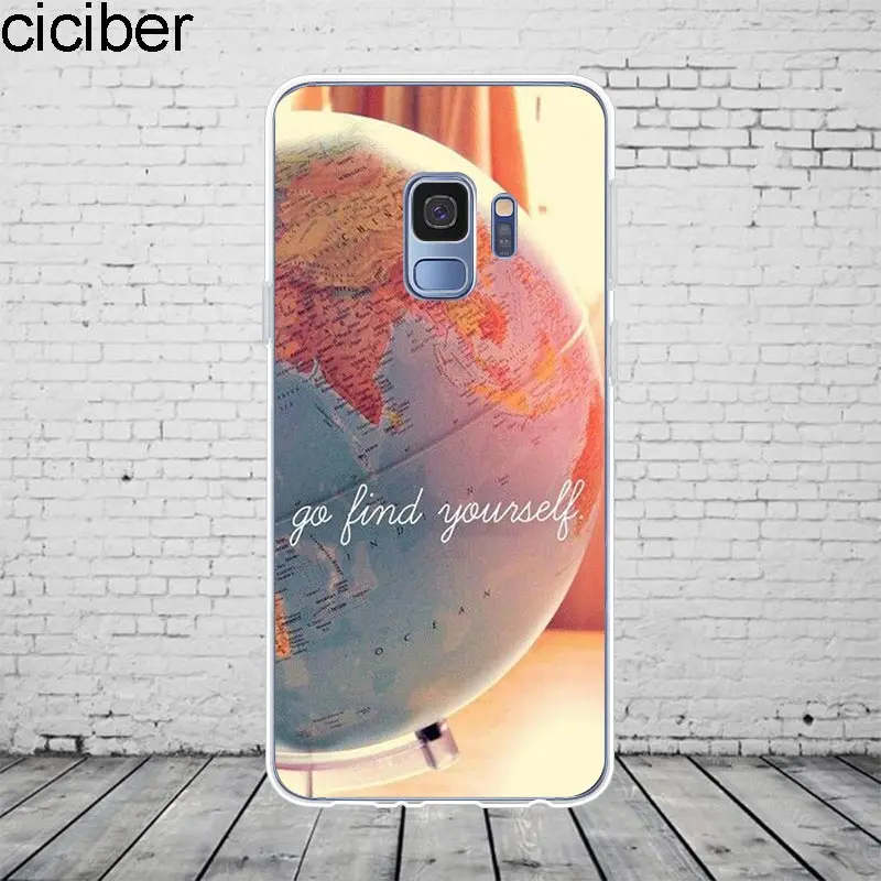 Чехол ciciber с картой мира для Samsung Galaxy S 5 6 7 8 9 Edge Plus мягкий чехол из ТПУ Note 3 4 10