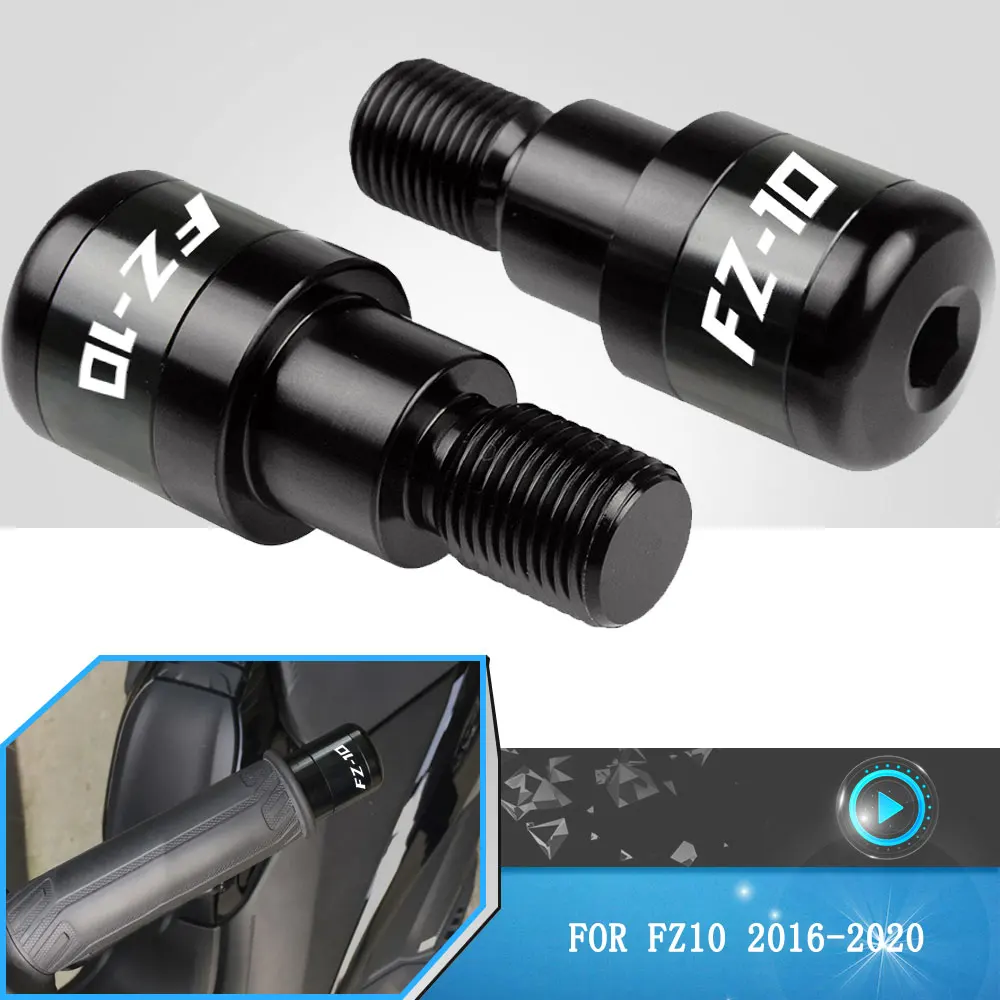 

For Yamaha FZ10 FZ-10 fz 10 2016 2017 2018 2019 2020 Motorcycle Part Handlebar Grips Slider Cap Plug CNC Aluminum Handle Bar End
