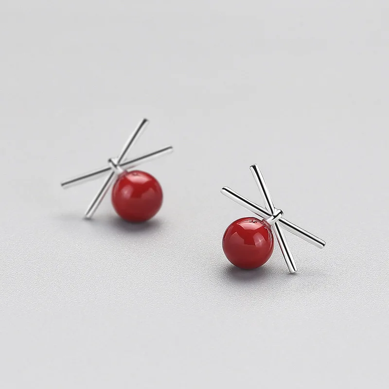 

Серьги-Вишенки из серебра 925 пробы, не вызывают аллергии