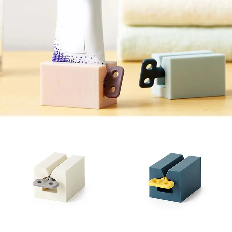 

1Pc 4 Colors Home Plastic Toothpaste Tube Squeezer Easy Dispenser Rolling Holder Bathroom Supply Tooth Cleaning Accessories
