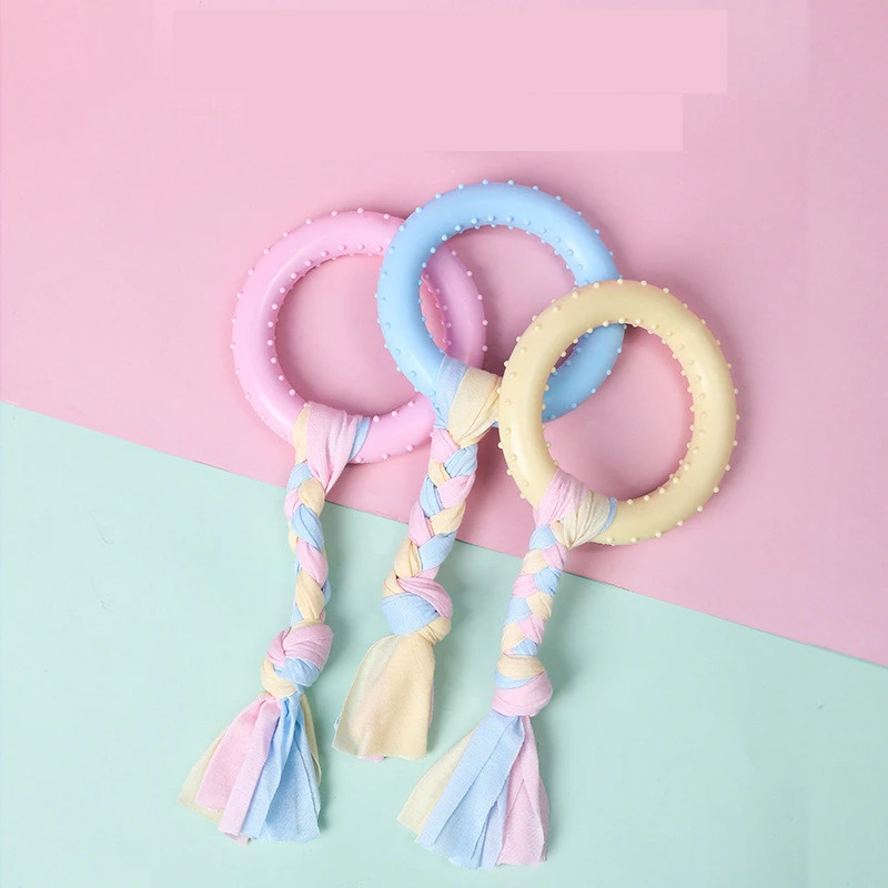 

Узел веревки Собака Игрушка Жевать писклявый резиновый игрушки нетоксичные резиновая игрушка забавный кот собака щенок маленьких собак ин...