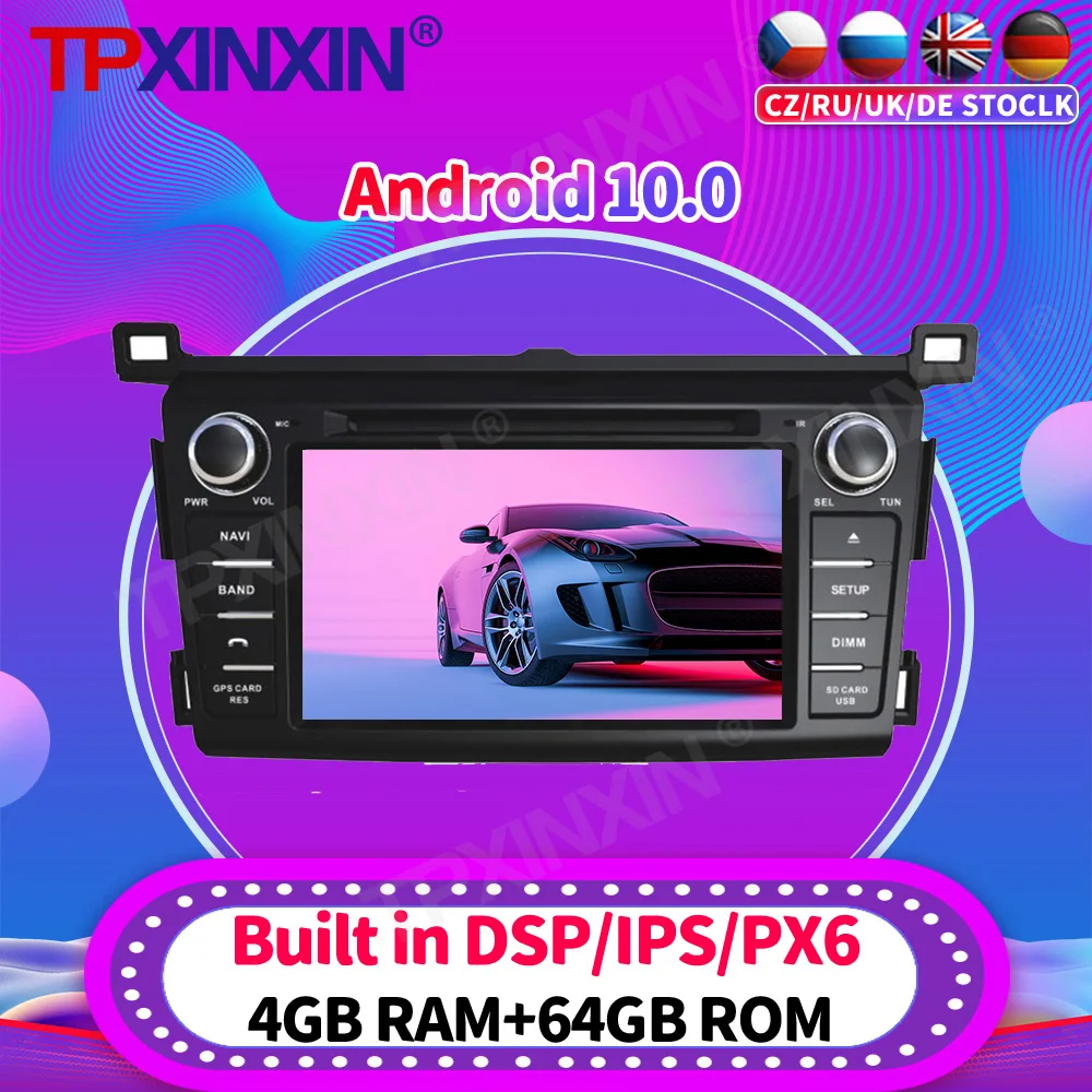 

Автомагнитола 2DIN PX6, Android 10,0, GPS, для Toyota RAV4 2013 - 2018
