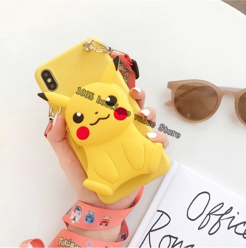 Чехол для телефона с покемоном Пикачу IPhone 7/ 8/ 8 Plus/X/XS/XR/XS Max/11/12/11 Pro/12 Pro/милый