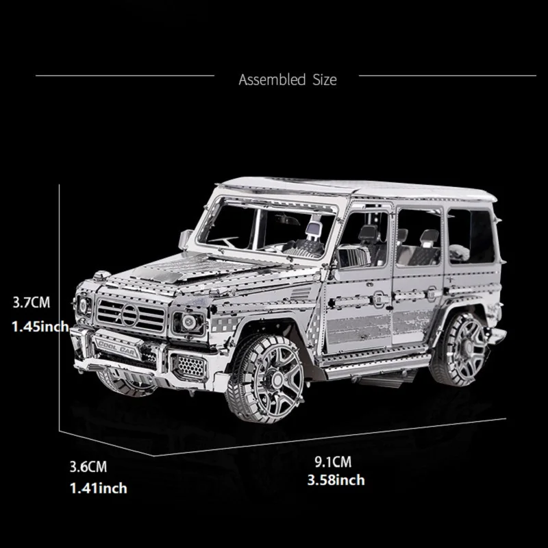 

Children's Educational Toys Military Jeep Model 3D Machinery Stainless Steel Puzzle Bedroom Study Decoration Gift For Friends