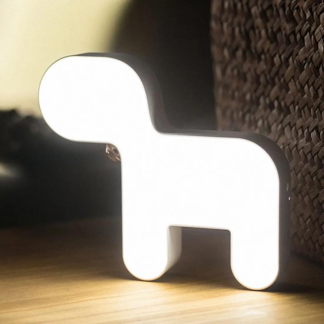 Puppy New Year's Night Light Dog Year Mascot Bell Dog Night Light USB Charging Corridor Bedside Light with Touch Drop shipping