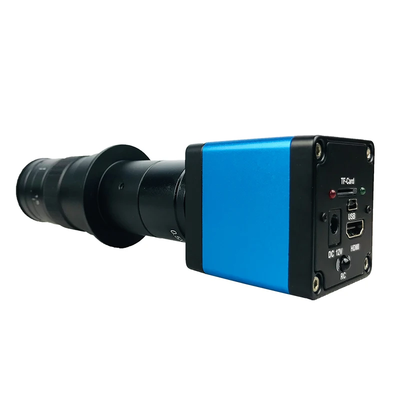 22MP HDMI USB TF выход цифровой видео микроскоп камера+ 130X/180X C крепление объектива для телефона PCB пайки инструмент для ремонта