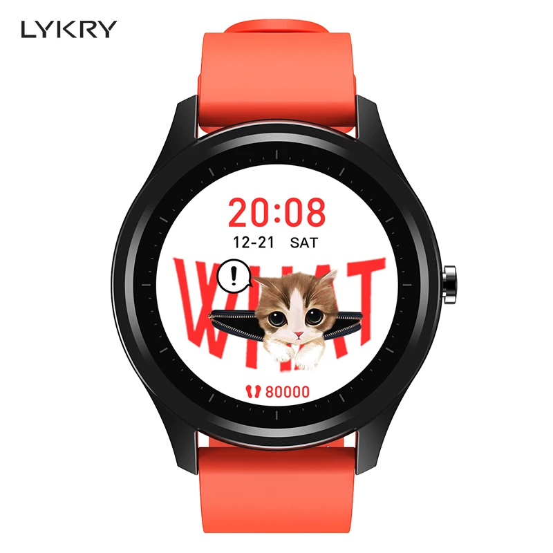 Смарт часы LYKRY DT55 с сенсорным экраном IP68 пульсометром и тонометром|Смарт-часы| |