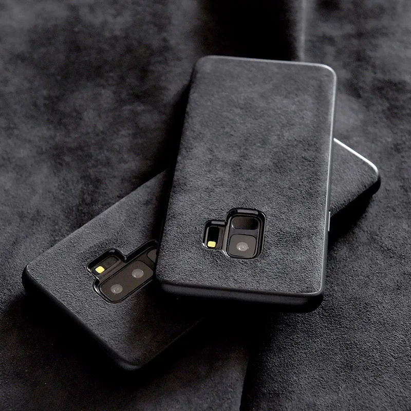 Замшевый тканевый кожаный чехол для Galaxy S8 S9 S10 plus Note 9 8, чехол для телефона, чехол для note 10 Plus, чехол fundas