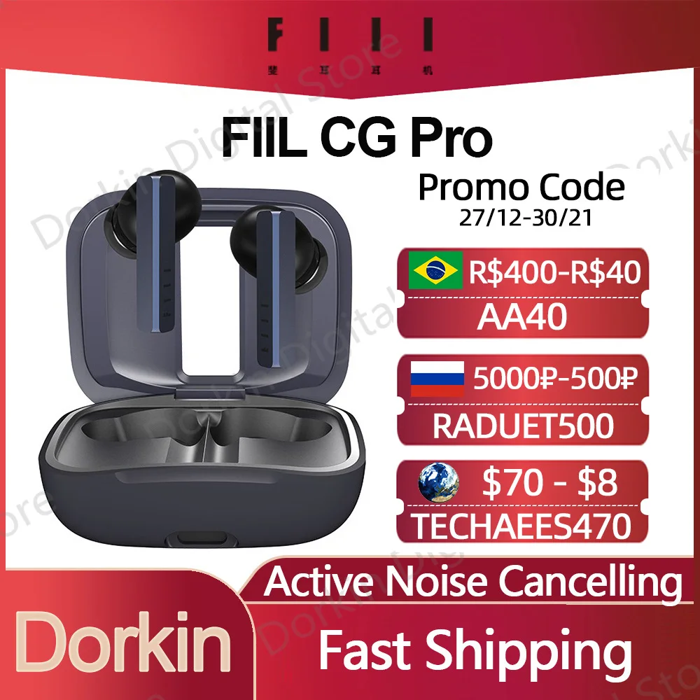 Оригинальные беспроводные наушники FIIL CG Pro Origin TWS активные шумоподавляющие Bluetooth 5
