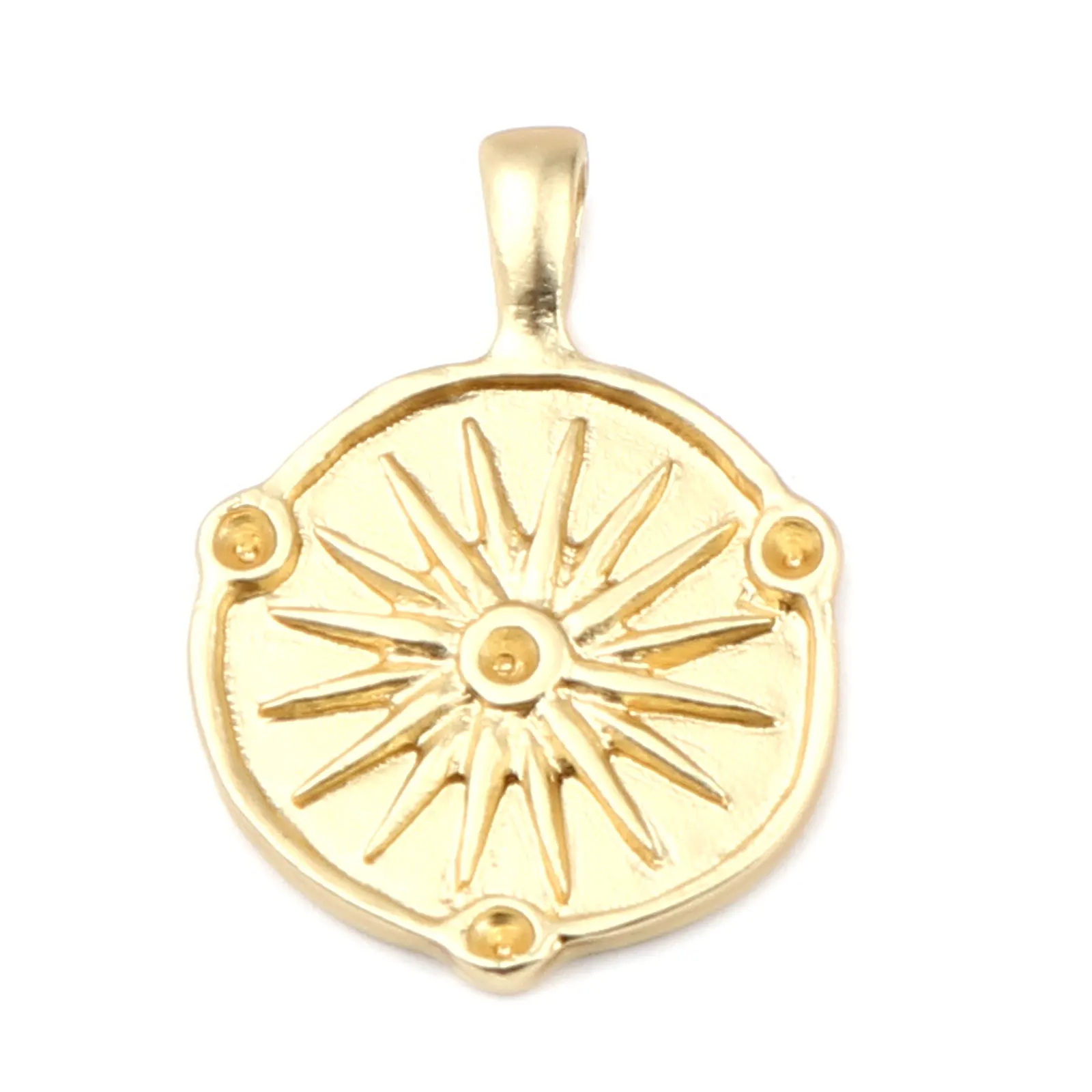 5PCs Matt Gold Zinc Based Alloy Charms Pendant For Jewelry Making Round Swan (Can Hold ss5 Pointed Back Rhinestone) Necklace DIY - купить по