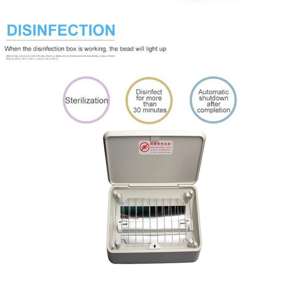 

Large Capacity UV Sanitizer Disinfector Box For Toothbrush Ultraviolet Light Disinfection Box Watch Jewelry Toothbrush Sanitizer