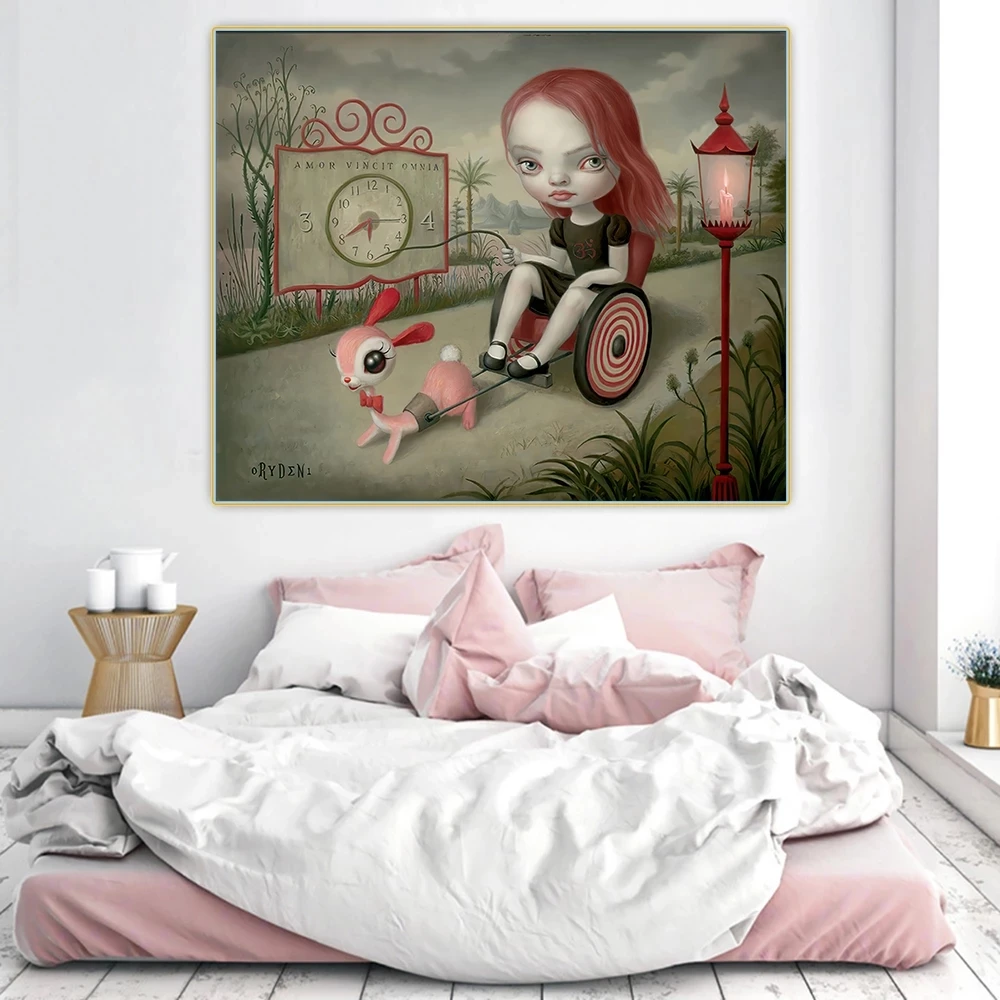 

Holover Mark Ryden"Jessicas Hope "Canvas Oil Painting Childish & Weird Modern Pop Art Poster Aesthetic Home Interior Decor