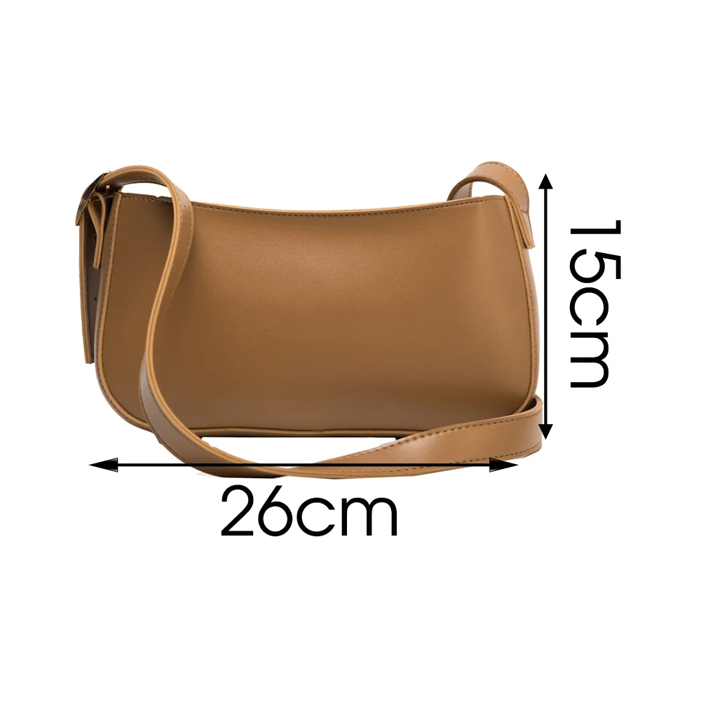 

Solid Color PU Leather Handbags For Women 2020 Shoulder Bag Female Small Elegant Totes Lady Handbag Luxury Hand Bag