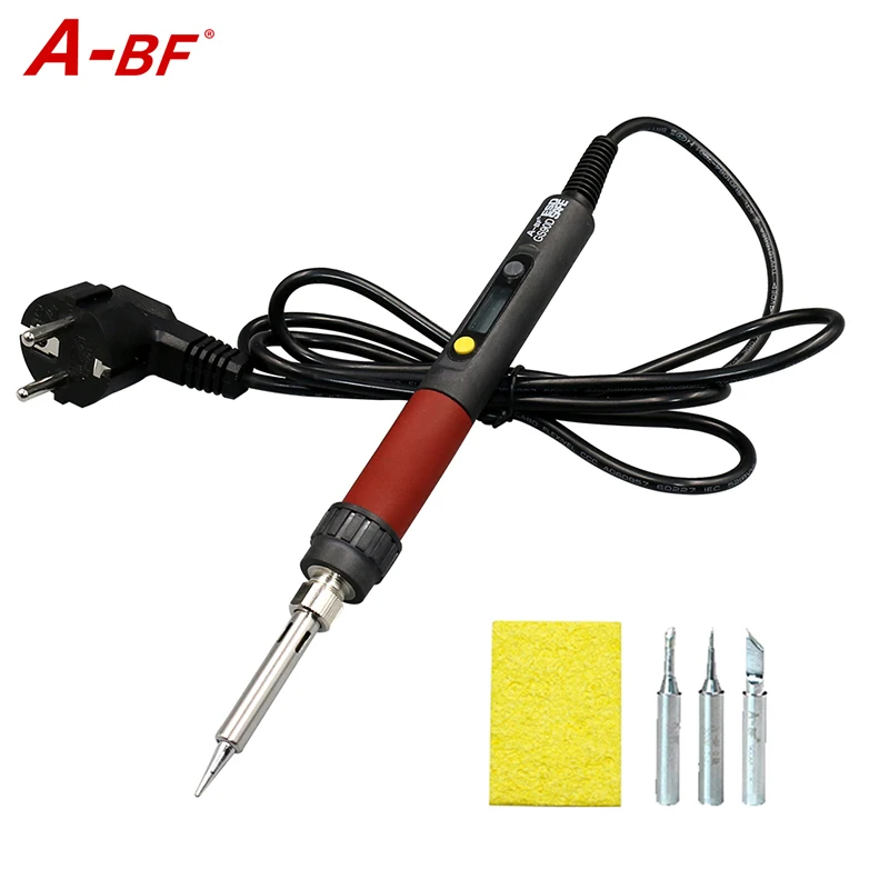 

New A-BF GS90D 90W 836D 60W Digital LCD Electric Soldering Iron Kit Temperature Adjustable 110V 220V Soldering Iron Tip