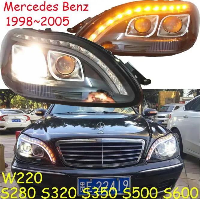 Model2 style 2 шт. 1998~ 2005y бампер автомобиля головной светильник для Mercedes Benz W220 туман S280 S320 S350 S500 S600 головной светильник W220 линзы прожекторного типа светильник - Цвет: Model2 style