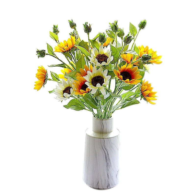Искусственные подсолнухи имитация подсолнух цветок Гербера Маргаритка для