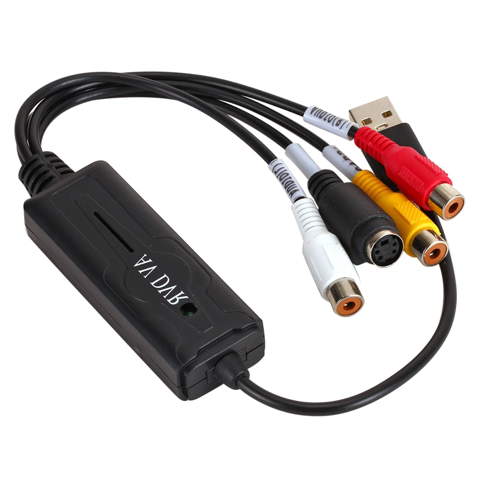 USB 2 0 адаптер для захвата аудио и видеосъемки в AV S RCA конвертер портативный DV/Hi8/VHS TV