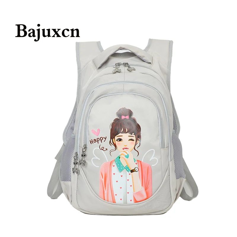 

2021 new spring multifunctional backpacks youth girl print student schoolbag large capacity waterproof Oxford travel backpack