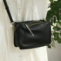 brand designer handbags small women bag genuine leather flap shoulder bag casual three layer zipper ladies crossbody bags female