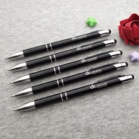 free shipping 1000pc metal ballpen pen touch pen for company gifts can laser engraving company textlogodesignwebsite