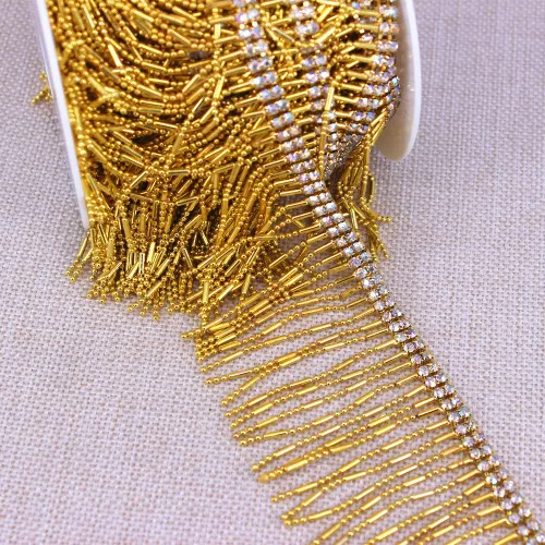 Gold AB AW2019 ручная работа AB лента с кристаллами аппликация «сделай сам» пояс для танца живота для женское вечернее платье - Цвет: Gold AB