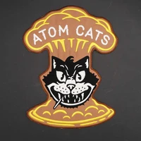 atom cats large embroidery biker slovak patch sticker for clothing