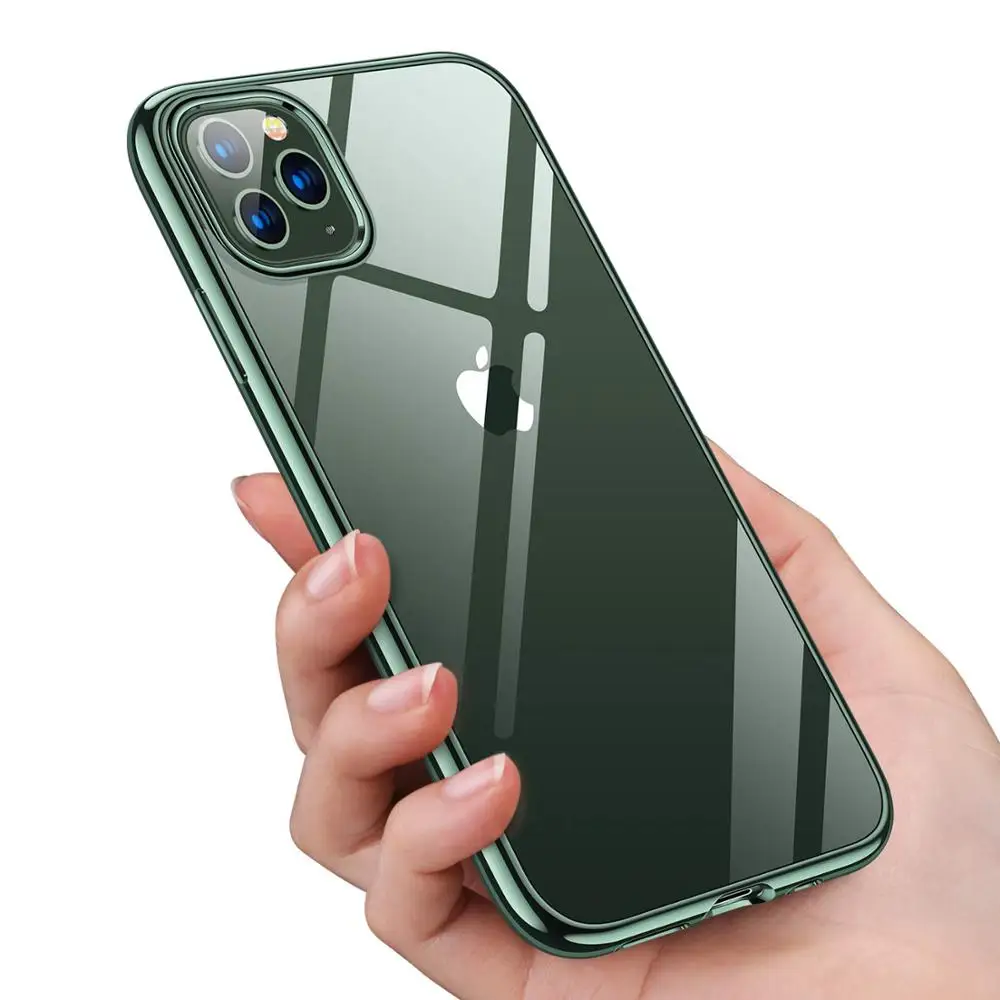 Чехлы для iPhone 12 11 Pro Max Xs XR ультра тонкий прозрачный мягкий Премиум гибкий