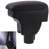 fo hyundai getz armrest box universal car center console modification accessories double raised with usb