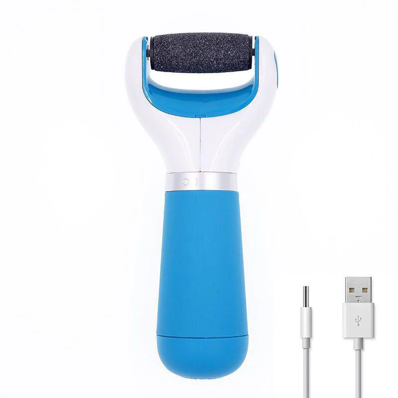 Синий Abay электрический USB инструмент для ухода за ногами удаление омертвевшей кожи пятки мозолей удаление педикюра оборудование Скелет доска - Цвет: Синий