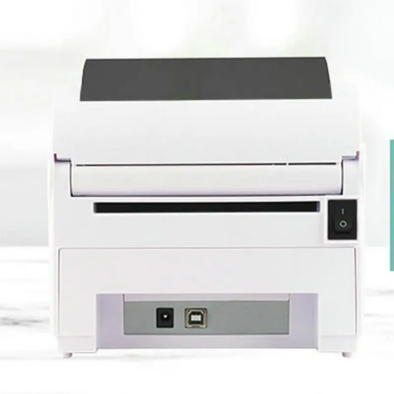 

4-дюймовый принтер штрих-кодов для этикеток, USB/Bluetooth соединение, 104 мм 1D/2D, термопринтер для чеков, этикеток, штрих-кодов, принтер для наклеек