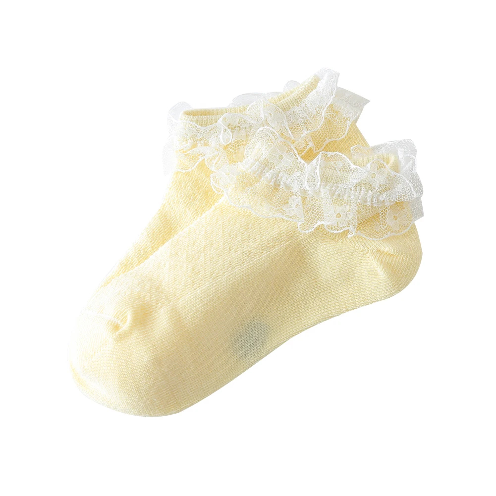 Чулки для новорожденных девочек детские носки с бахромой милые мягкие хлопковые