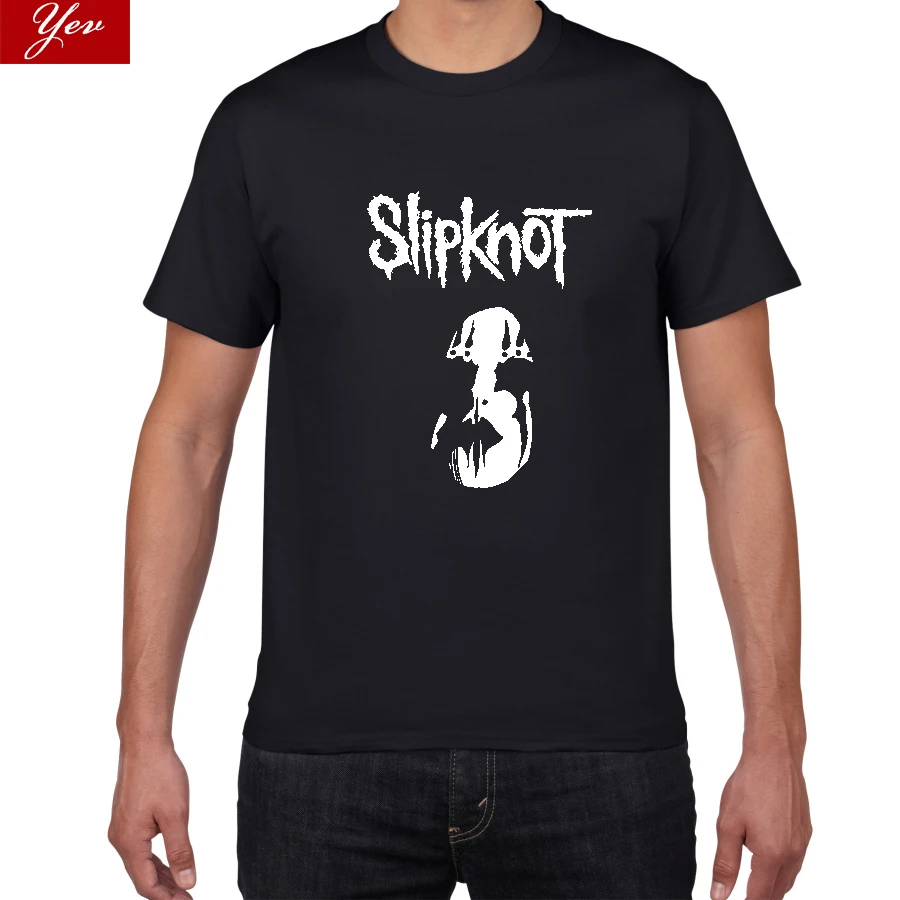 Новая волна американского тяжелого металла Slipknot Футболка мужская металлическая