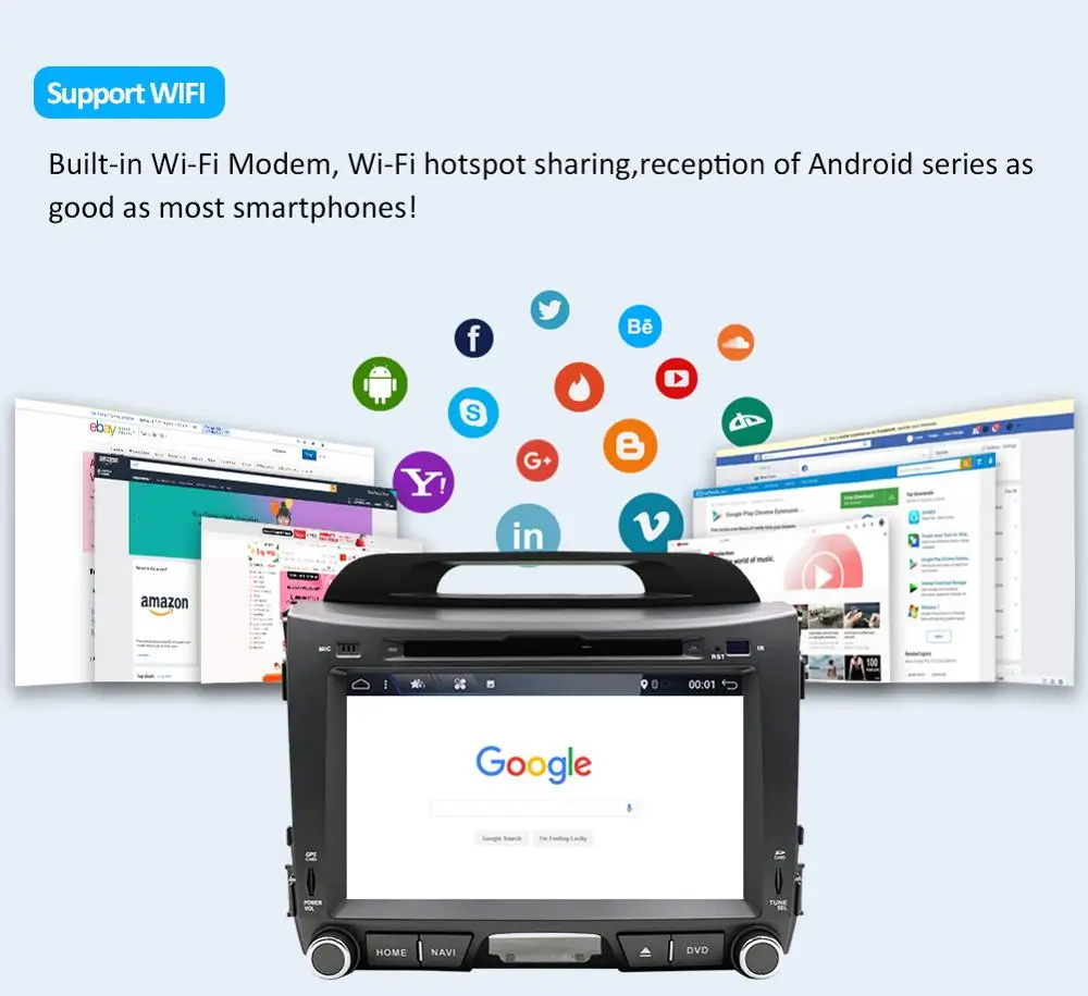 Автомагнитола на android 10 0 мультимедийный проигрыватель с Wi Fi bluetooth rds для kia sportage 2011