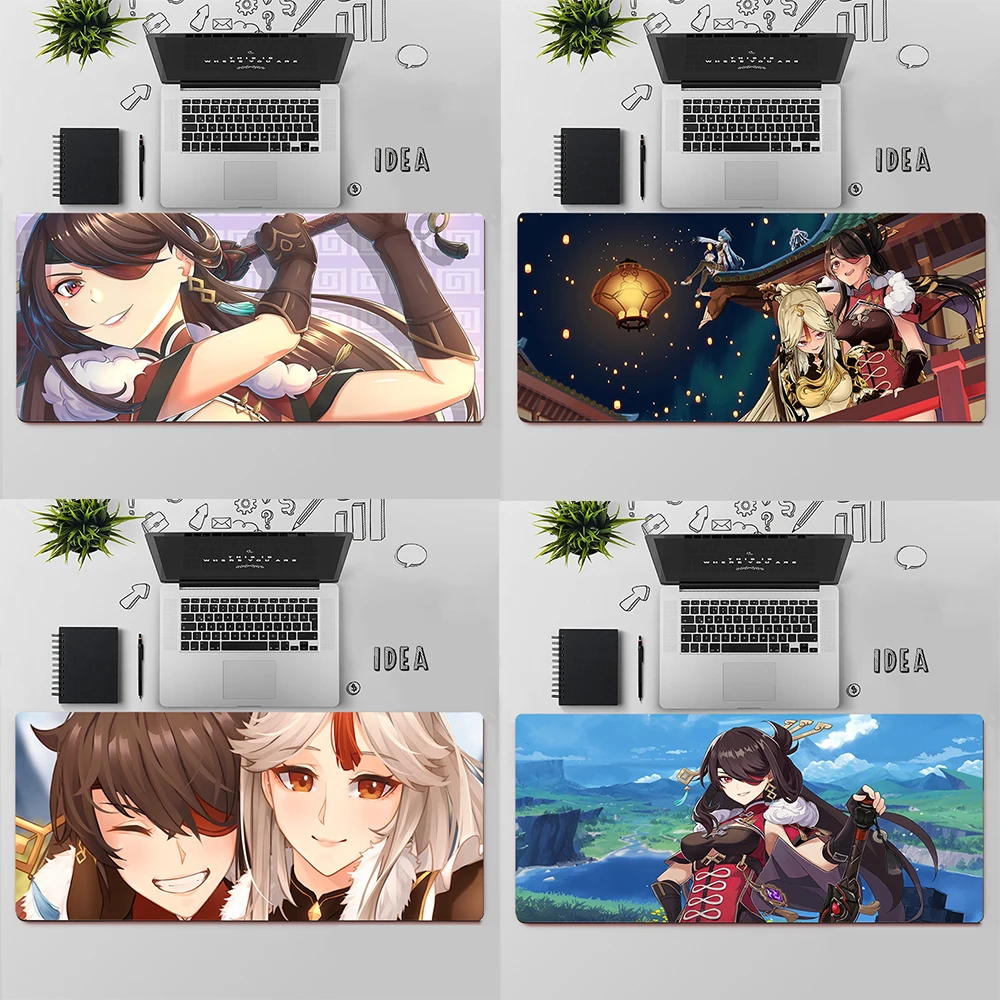 

Gaming Mouse Pad Large Mouse Pad PC Gamer Computer Mouse Mat Big Mousepad Genshin Impact Beidou XXL Keyboard Desk Mat Mause Pad