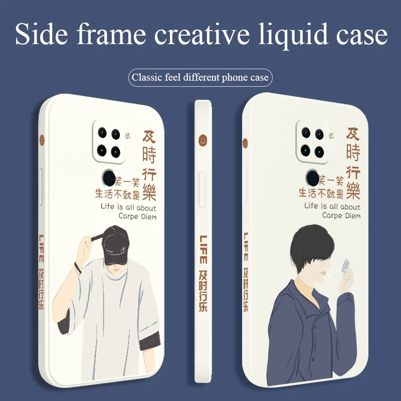 

Minimalism Phone Case For Xiaomi Redmi Note 10 10S 9T 9 8 7 Pro MAX Redmi 9 9A K40 K40pro K30 K20 Liquid Silicone Cover