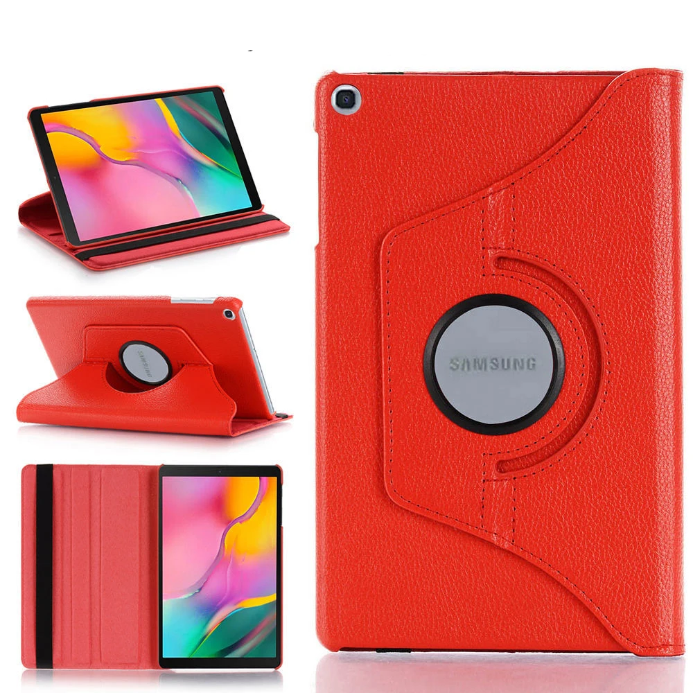 

Case for Samsung Galaxy Tab A 10.1 2019 SM-T510 S5E 10.5 T720 T590 T580 A7 10.4 T500 S6 Lite P610 8.0 T290 P200 Rotating Cover