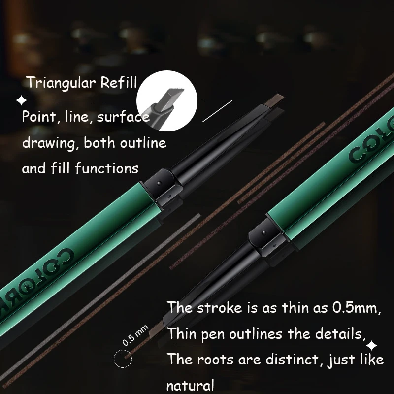 

New Arrival Eyebrow Pencil Christmas Limited Women Cosmetic Waterproof Long-Lasting Eyebrow Enhancer Easy to Wear Natural Color