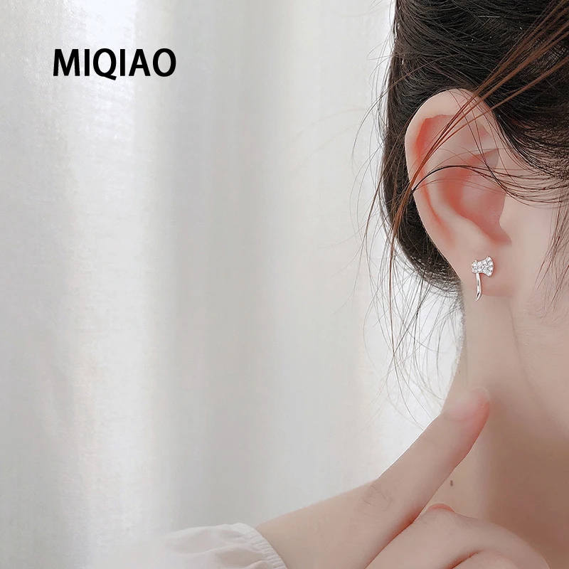 MIQIAO 925 стерлингового серебра топор серьги 100% забавные ювелирные украшения для