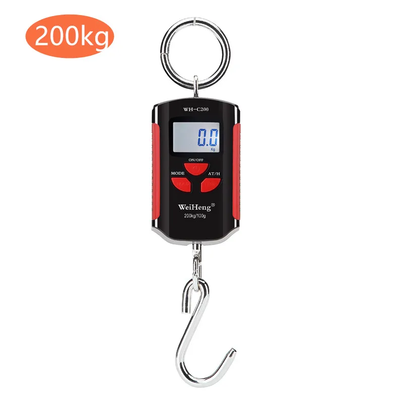 F 200kg Крановые весы весом 300 кг 150 кг/50 г 200 кг/100 г 500 кг/100 г сверхмощный подвесной крюк весы портативные цифровые из нержавеющей стали Скидка 40 - Цвет: F 200kg