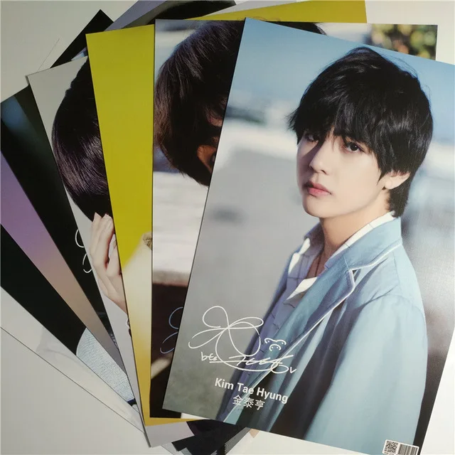 Цвет: желтый 8*(42x29 см) Bangtan мальчики SUGA плакаты настенные наклейки подарок KPOP вокруг плакатов yoongi SUGA плакат подарок мин Юн Ки - Цвет: Цвет: желтый