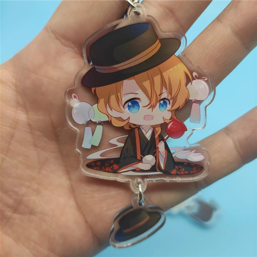 Брелок для ключей с изображением бродячих псов Накадзима атсуши дазай Осаму