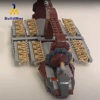 buildmoc technical spaceship moc droid platoon attack craft space battleship transporter building blocks bricks technical toys