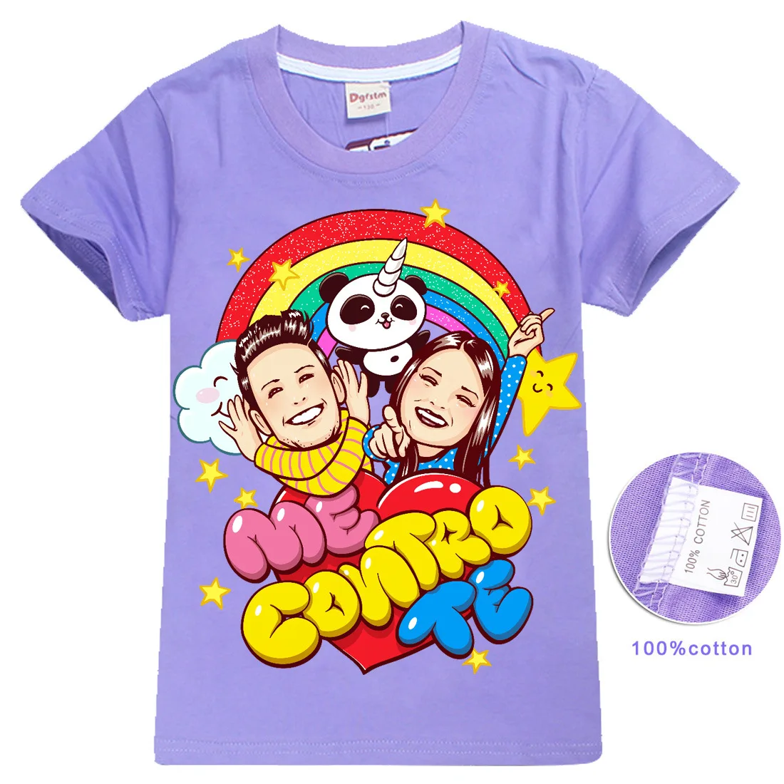

2020 New Me Contro Te T Shirt Kids Girl T-Shirt Summer Baby Boy 100% Cotton Tops Toddler Tees Short Children Cartoon Clothing