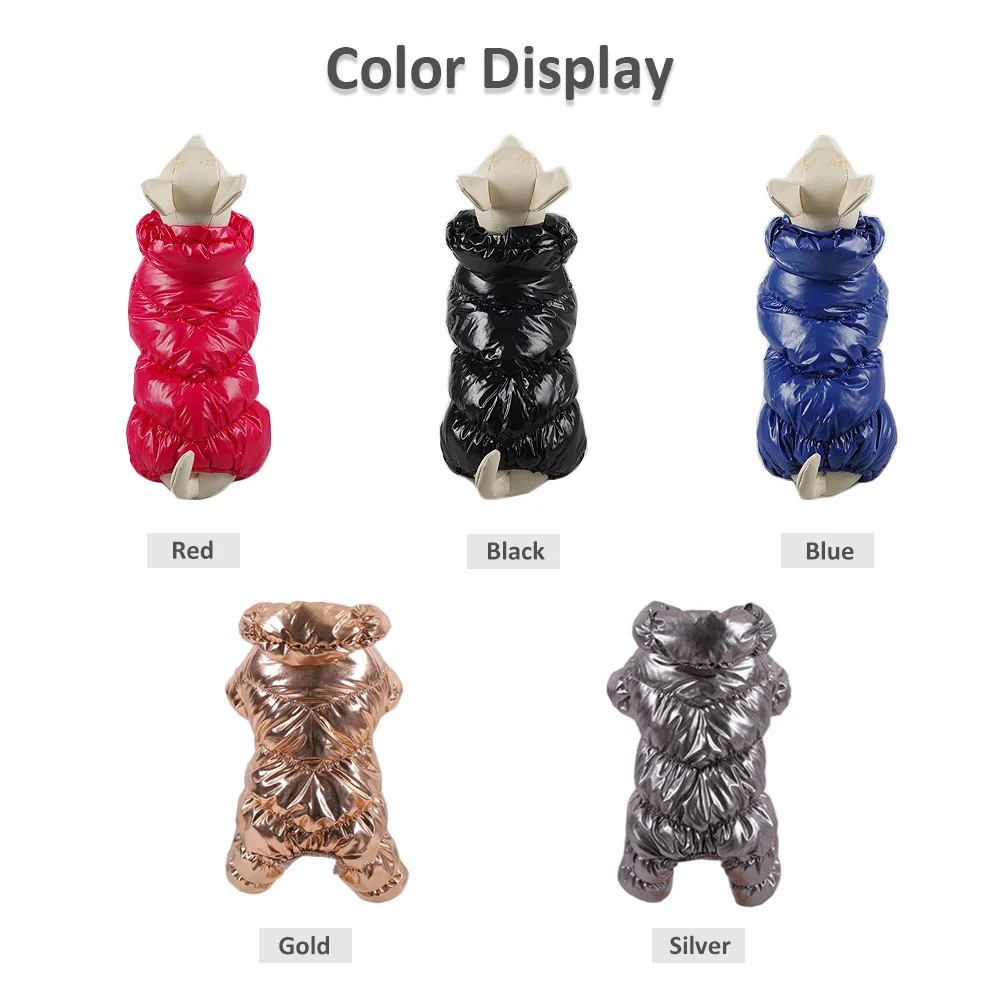 Водонепроницаемая одежда для собак зимний комбинезон маленьких Комбинезоны